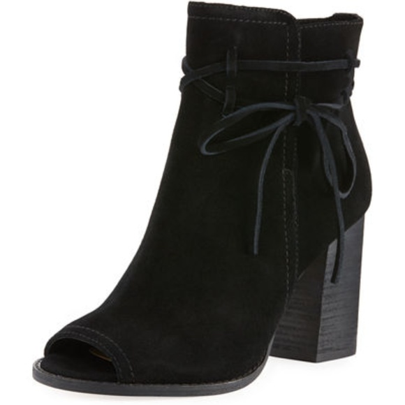Splendid Shoes - Splendid Rihana Open Toe Black Bootie